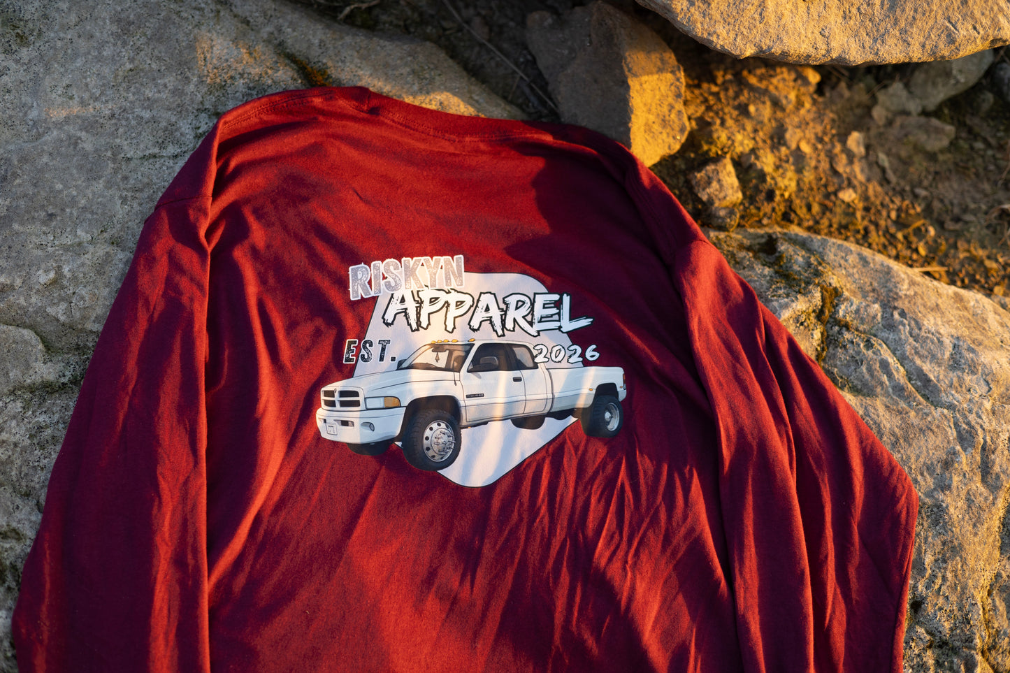Maroon Long Sleeve Dodge shirt