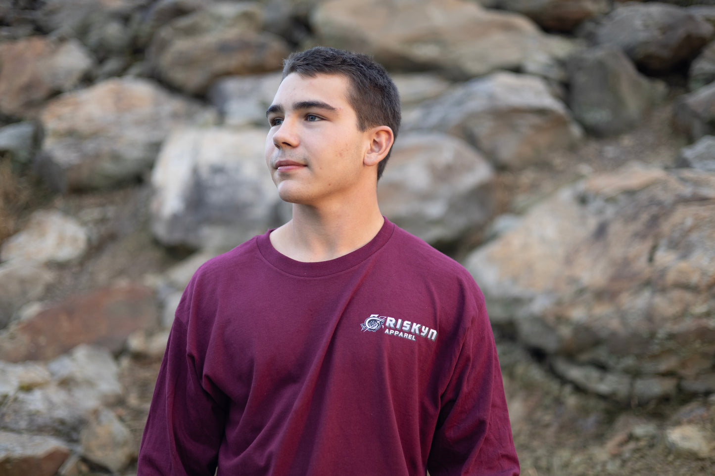 Maroon Long Sleeve Dodge shirt