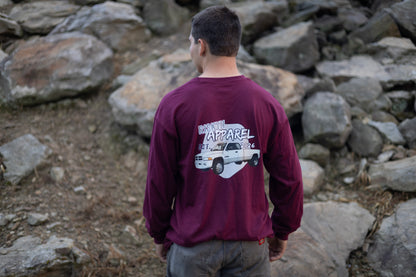 Maroon Long Sleeve Dodge shirt