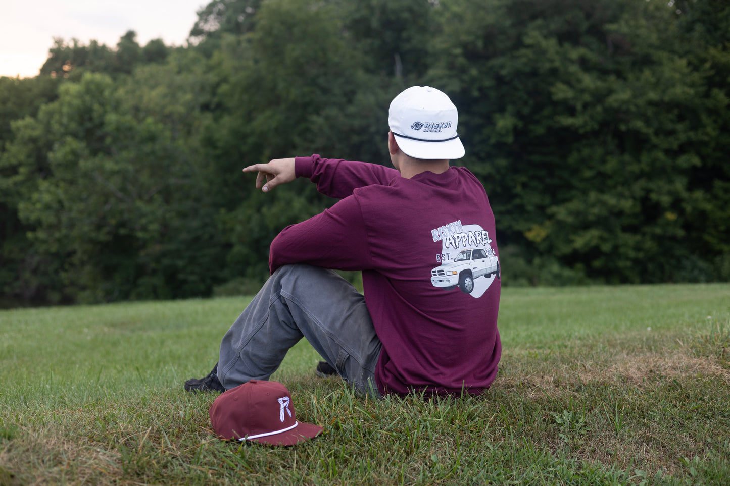 Maroon Long Sleeve Dodge shirt